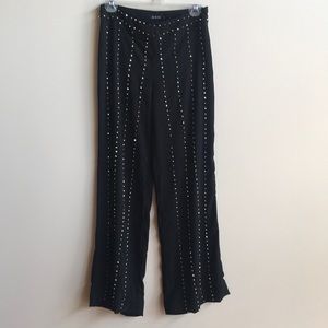 Black Pants with Gold Beading Size M